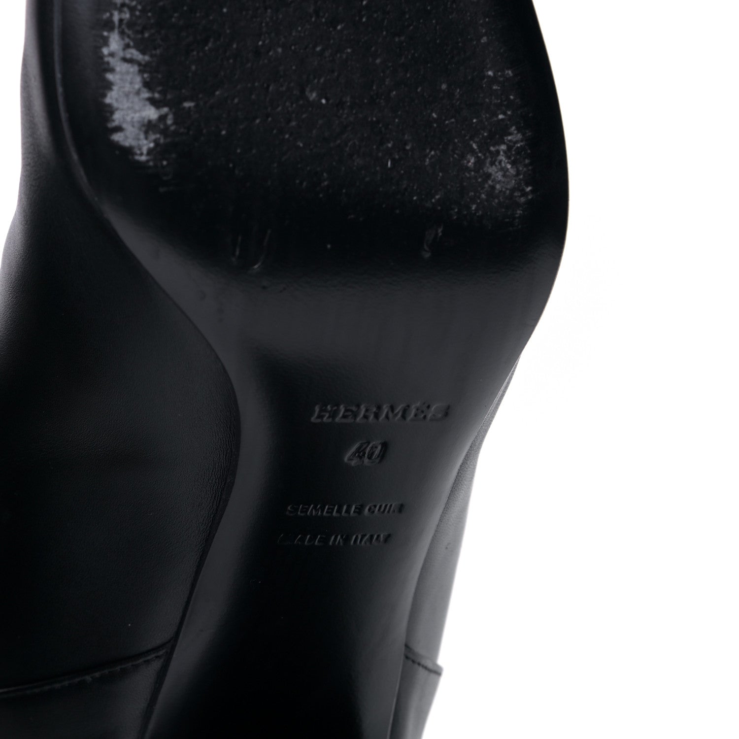 Hermes Heritage Calfskin Story Boots 40 Black 8 of 17