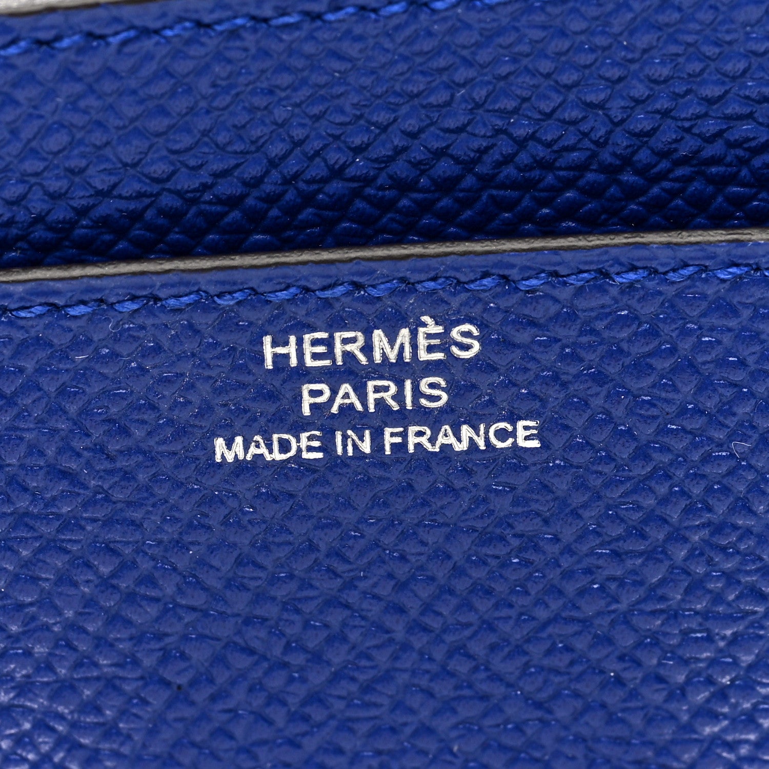 Hermes Epsom Constance Long Wallet Bleu Electrique 6 of 7