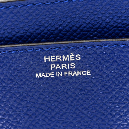 Hermes Epsom Constance Long Wallet Bleu Electrique 6 of 7