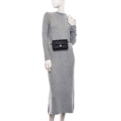 Chanel Lambskin Quilted Mini My Precious Waist Bag Black 2 of 9