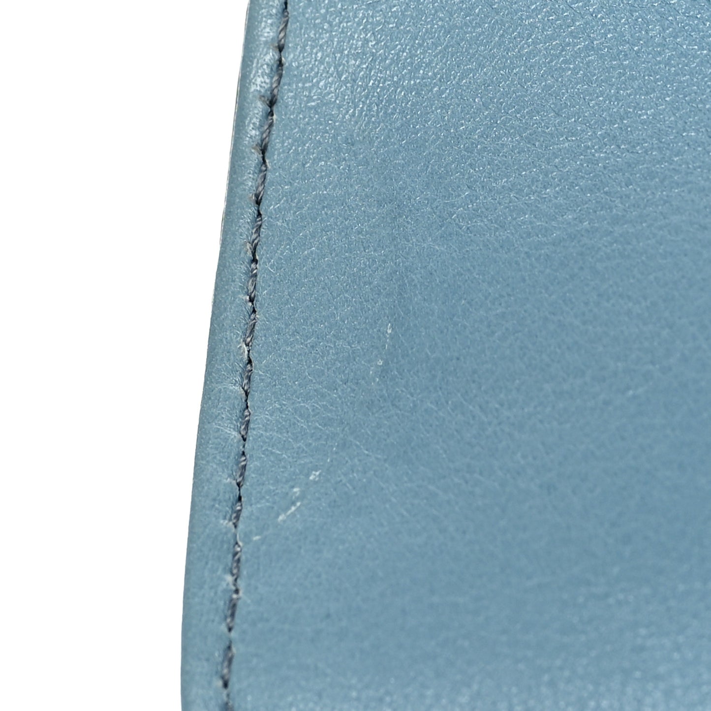Calfskin Lizard Embossed Medium New Bamboo Top Handle Bag Blue
