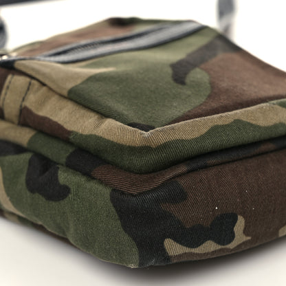 Saint Laurent Canvas Calfskin Camouflage Sid Messenger Bag Green 7 of 8