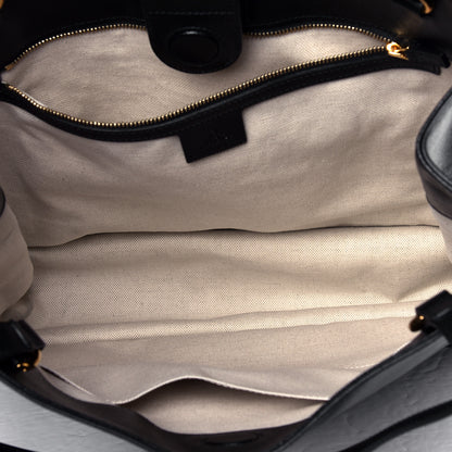 Gucci New Sakai Calfskin Lux Horsebit 1955 Tote Bag Black 4 of 4