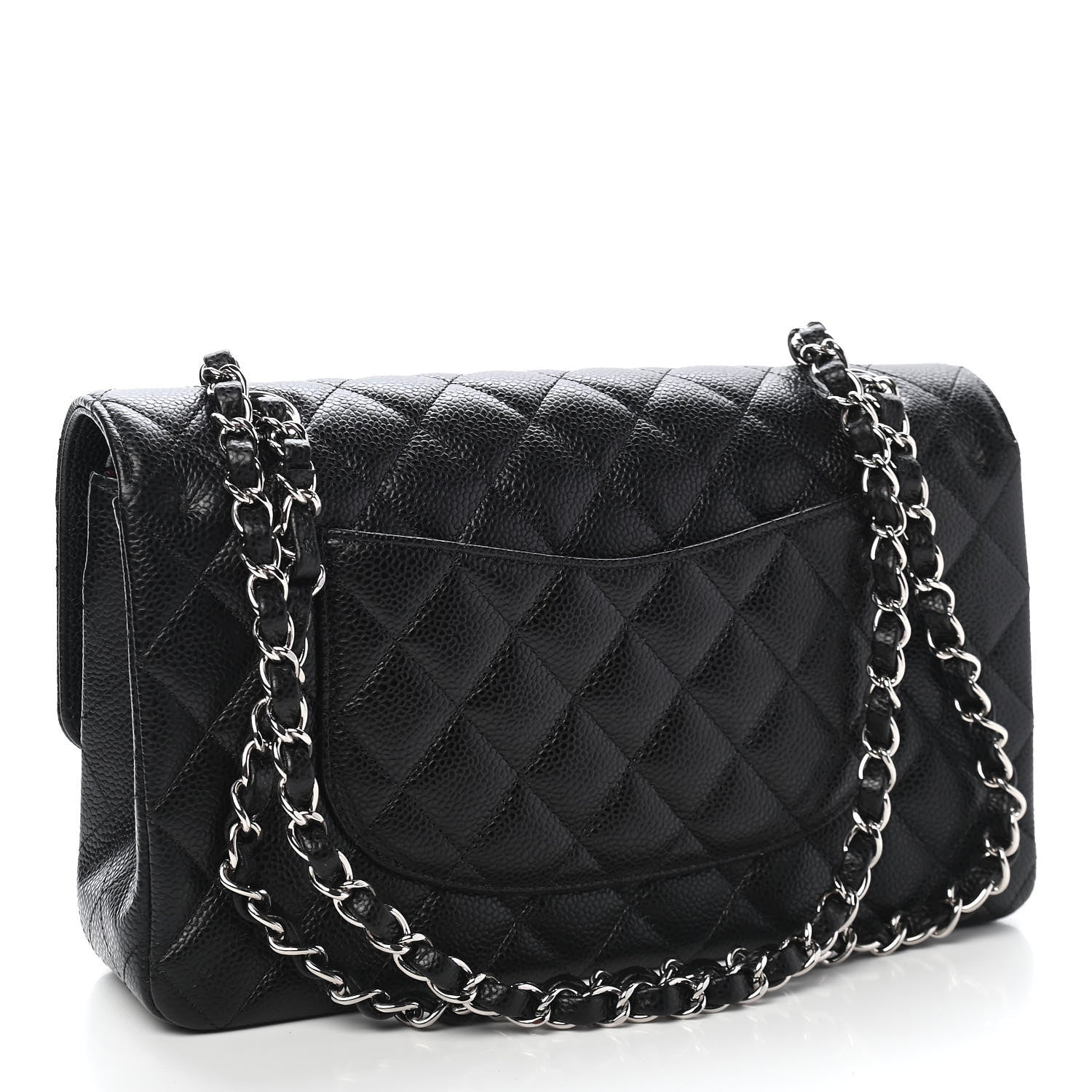 Chanel Caviar Quilted Medium Double Flap Black 3 of 10