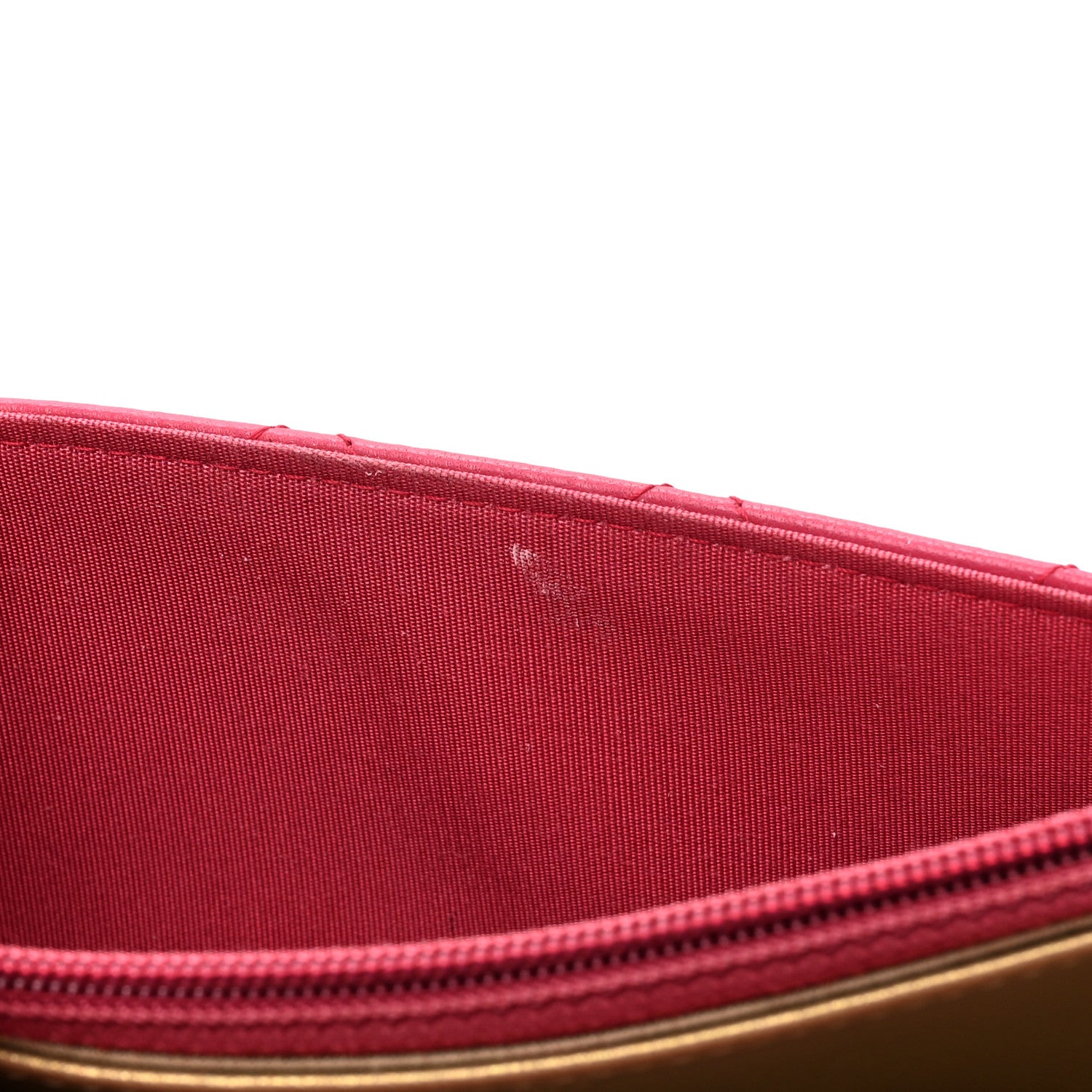 Chanel Lambskin Quilted CC Pearl Crush Wallet on Chain WOC Dark Pink 6 of 18