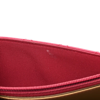 Chanel Lambskin Quilted CC Pearl Crush Wallet on Chain WOC Dark Pink 6 of 18
