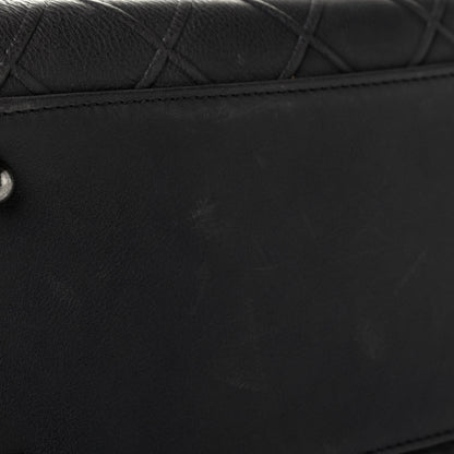 Chanel Calfskin Diamond Embossed Large CC Zip Shopping Tote Grey 1 of 6