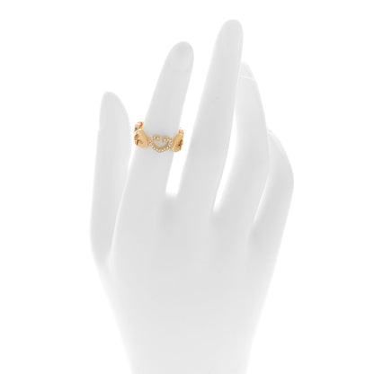 Cartier 18K Yellow Gold Diamond Hearts and Symbols Ring 50 5.25 2 of 5