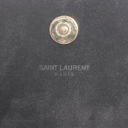 Saint Laurent Patent Cassandre Tassel Clutch Black 7 of 8