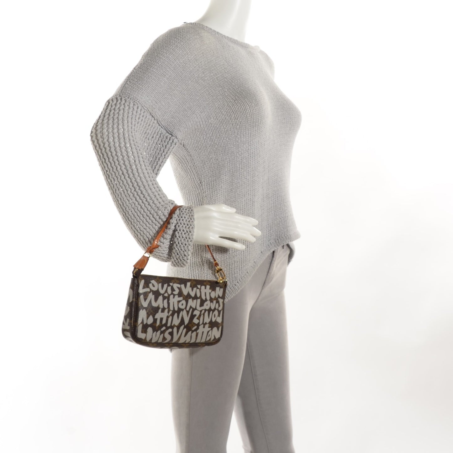 Monogram Graffiti Pochette Accessories Silver