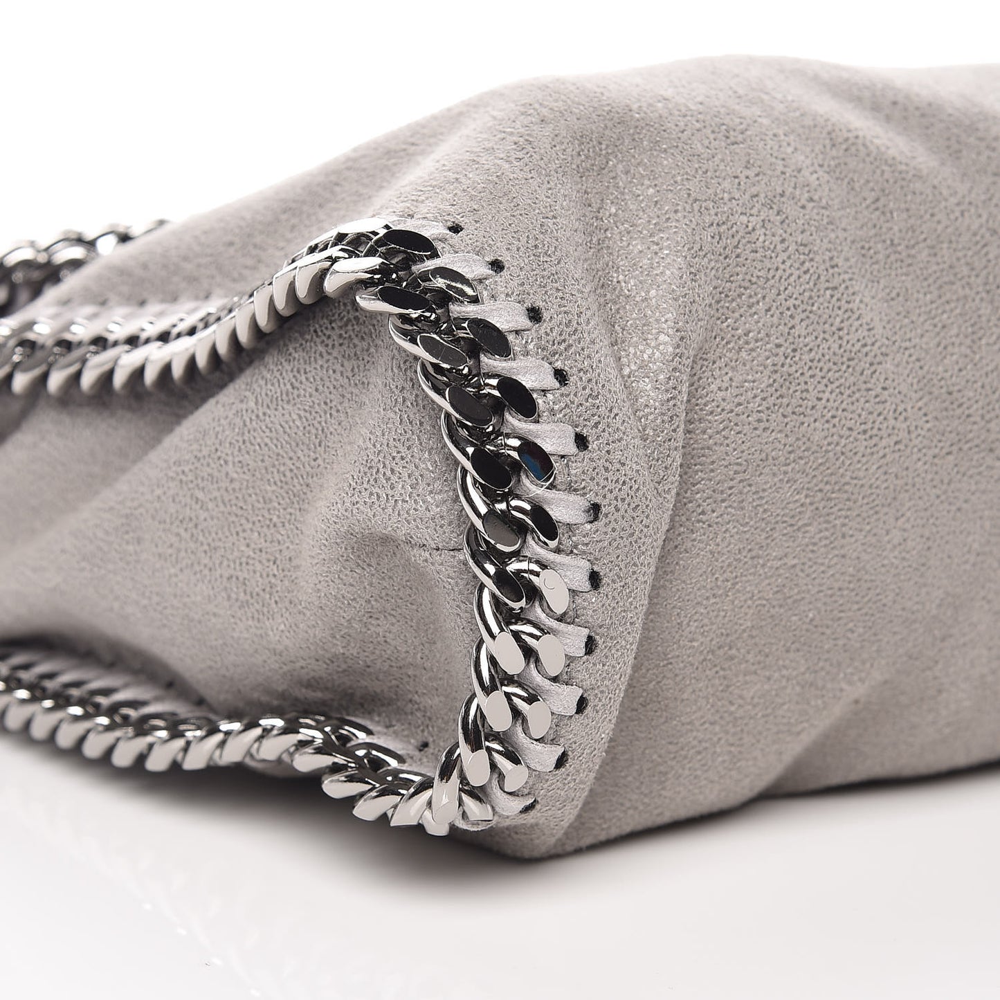 Shaggy Deer Falabella Fold Over Tote Grey