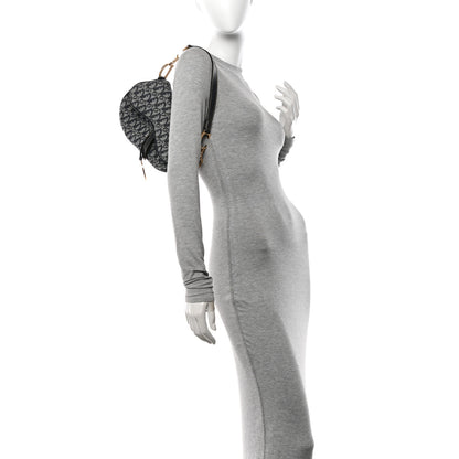 Christian Dior Monogram Saddle Bag Blue 2 of 13