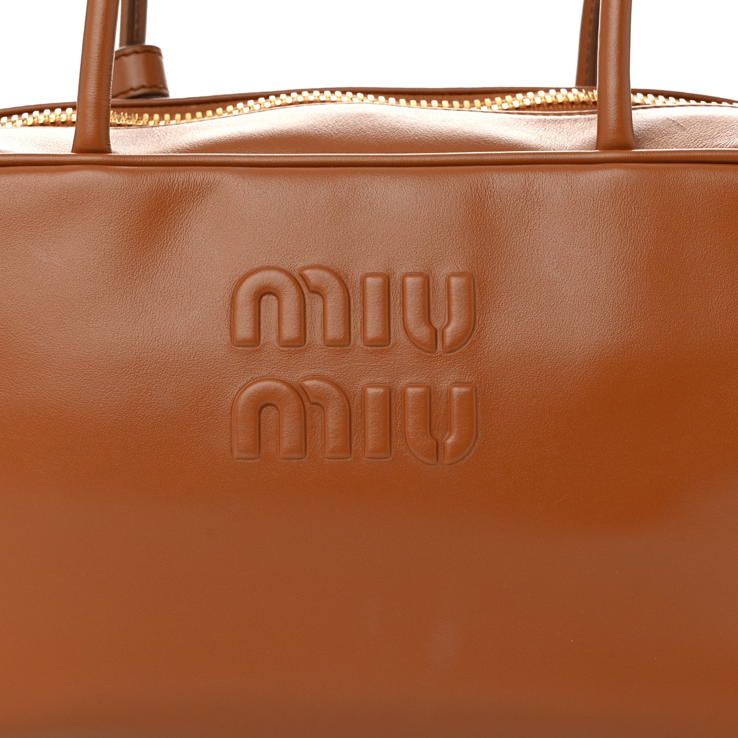 Soft Calf Softy Medium Beau Top Handle Bag Cognac