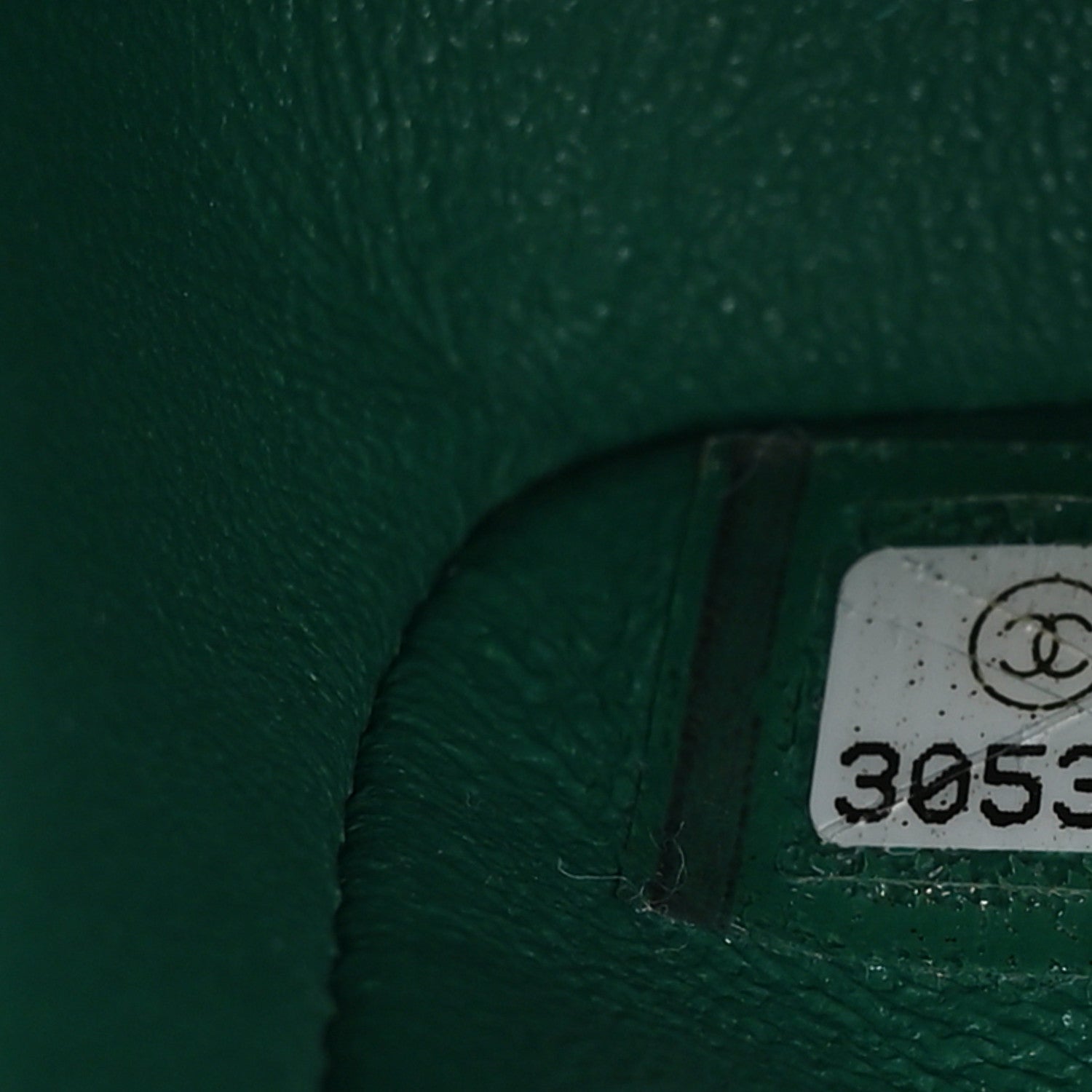Chanel Caviar Quilted Jumbo Double Flap Green 7 of 10