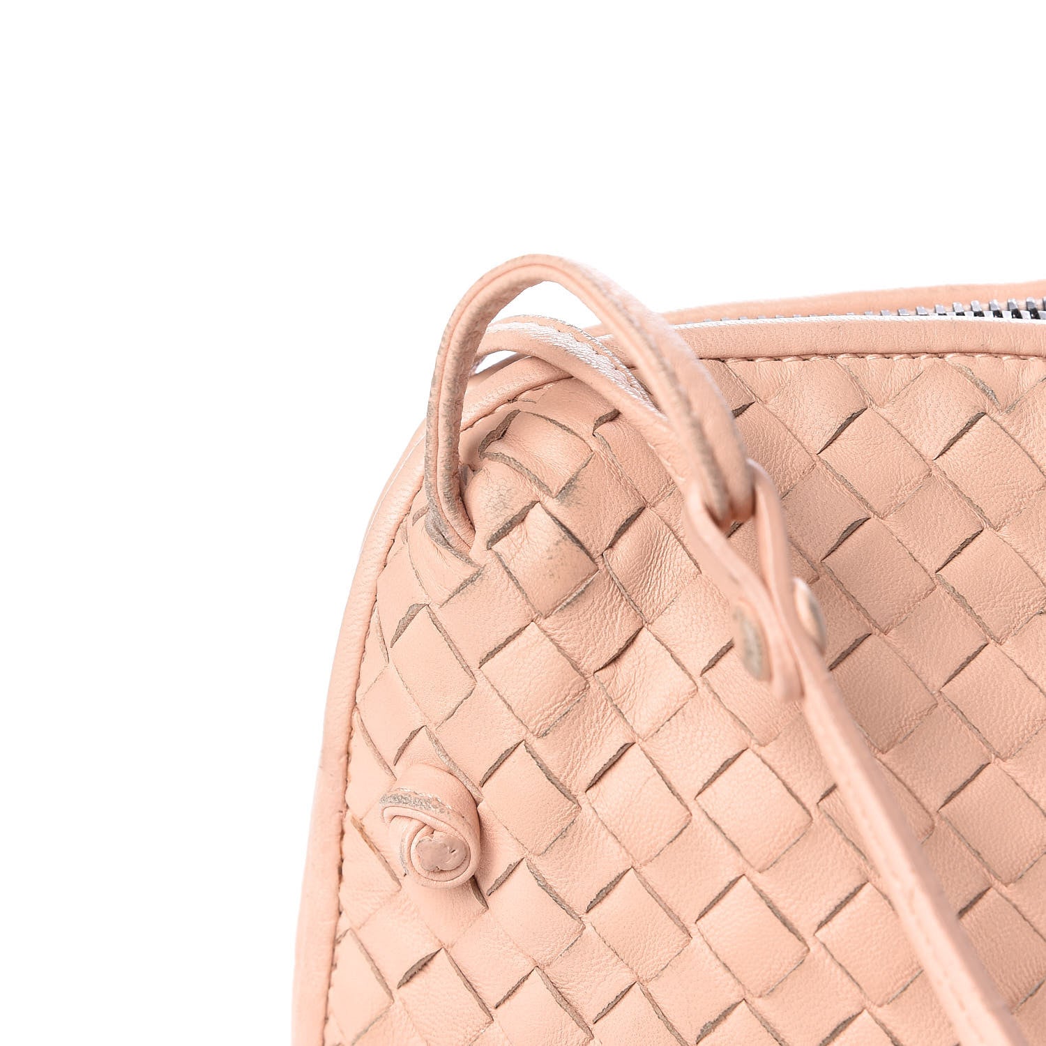 Bottega Veneta Nappa Intrecciato Pillow Crossbody Messenger Flamingo 13 of 17