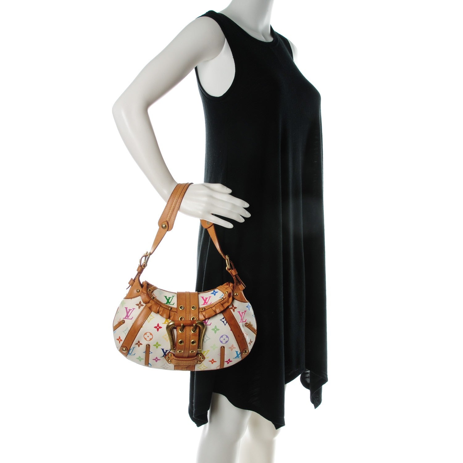 Louis Vuitton Monogram Multicolor Leonor White 2 of 9