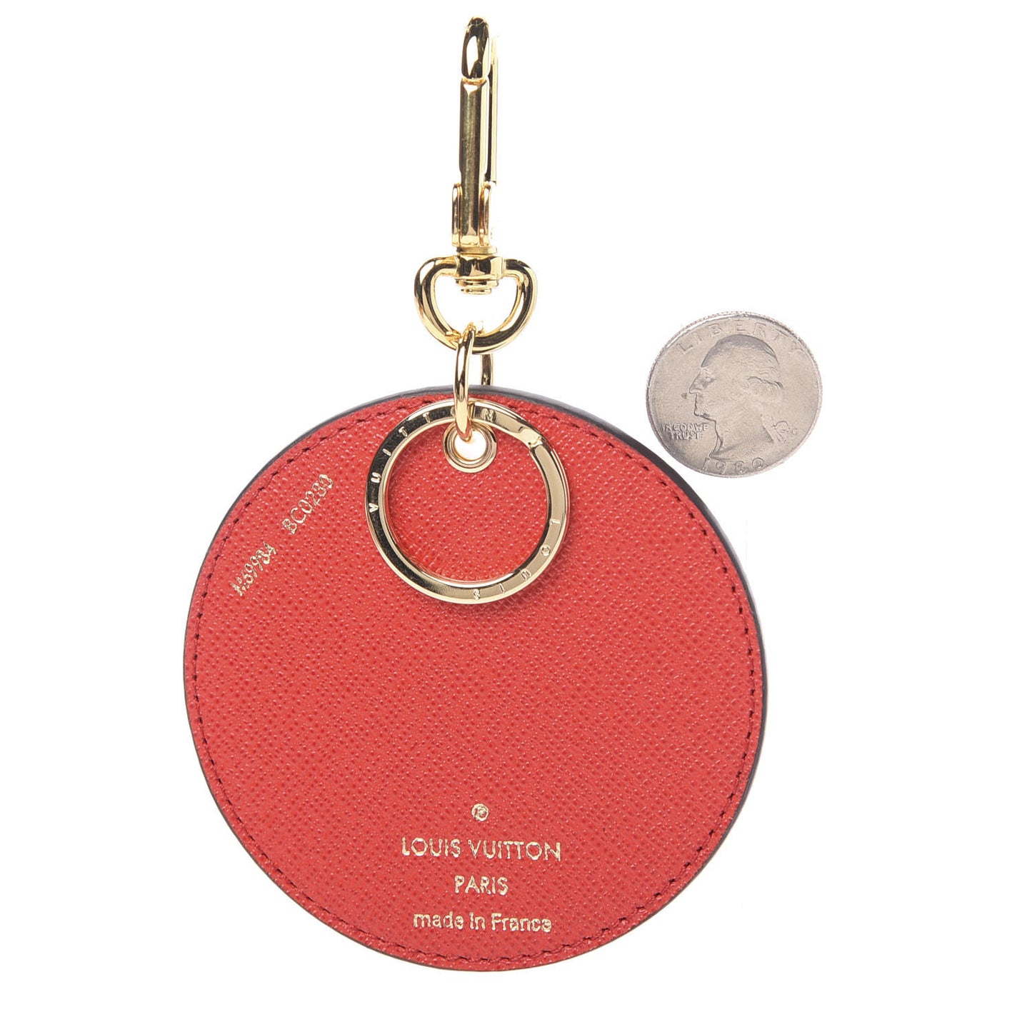 Monogram 2020 Christmas Animation Bumper Cars Bag Charm Key Ring Coquelicot