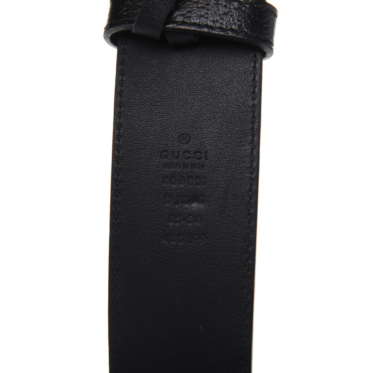 Textured Calfskin Double G 40mm Belt 85 34 Black