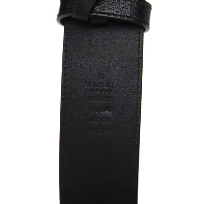 Gucci Textured Calfskin Double G 40mm Belt 85 34 Black 5 of 8