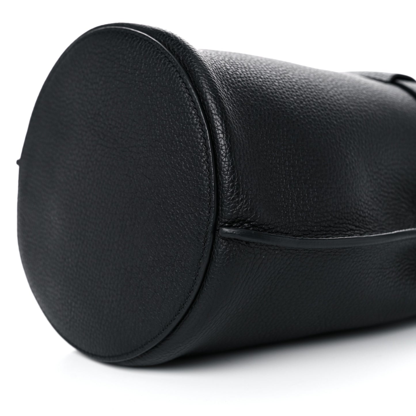 Supple Grained Calfskin Nano Big Bag Bucket Black