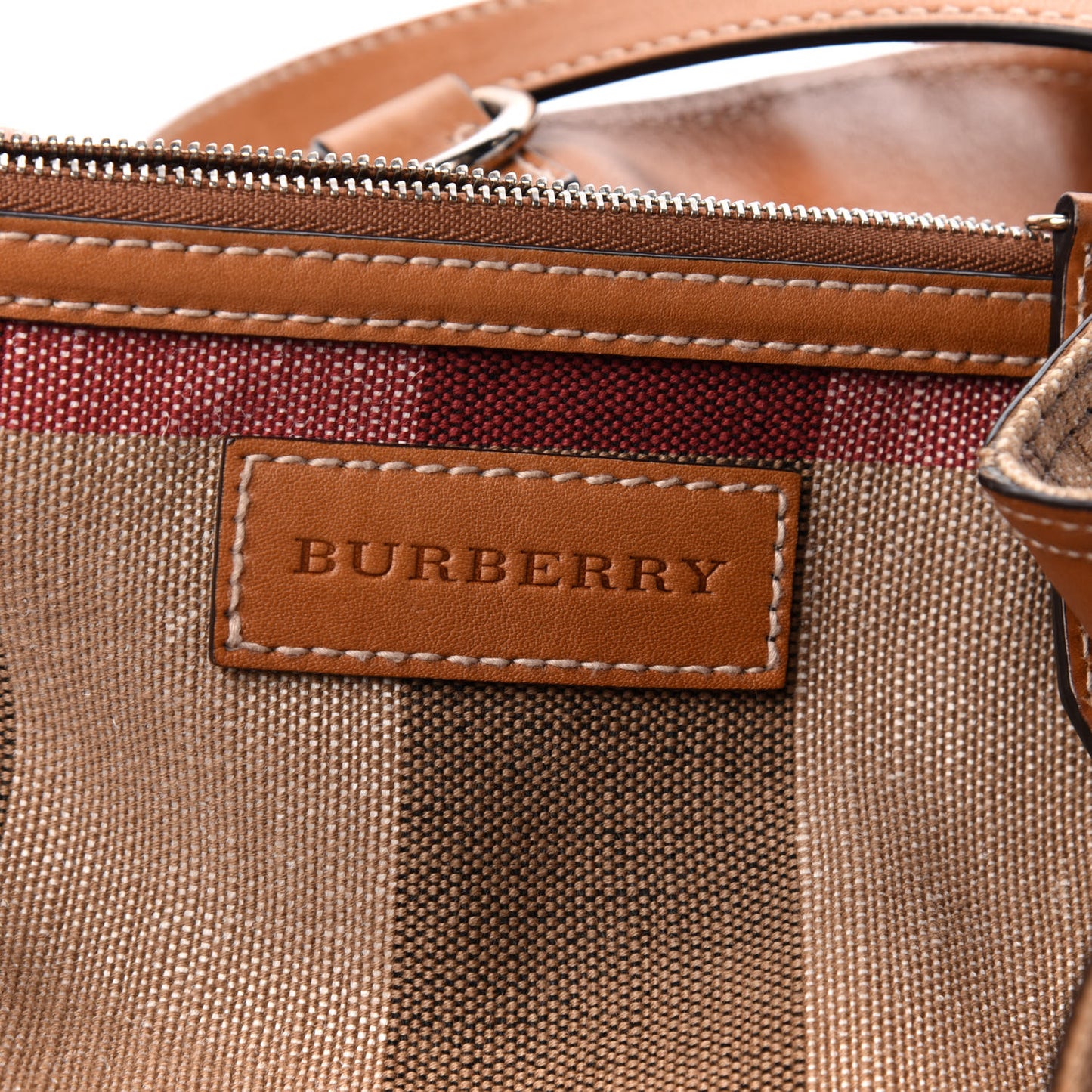 Canvas Mega Check Medium Maidstone Saddle Brown