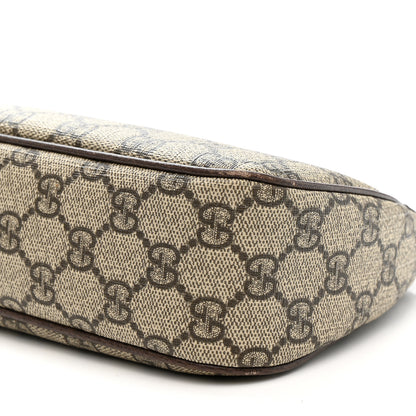 Gucci GG Supreme Monogram Textured Dollar Calfskin Web Small Ophidia GG Handbag Beige Ebony New Acero 11 of 12