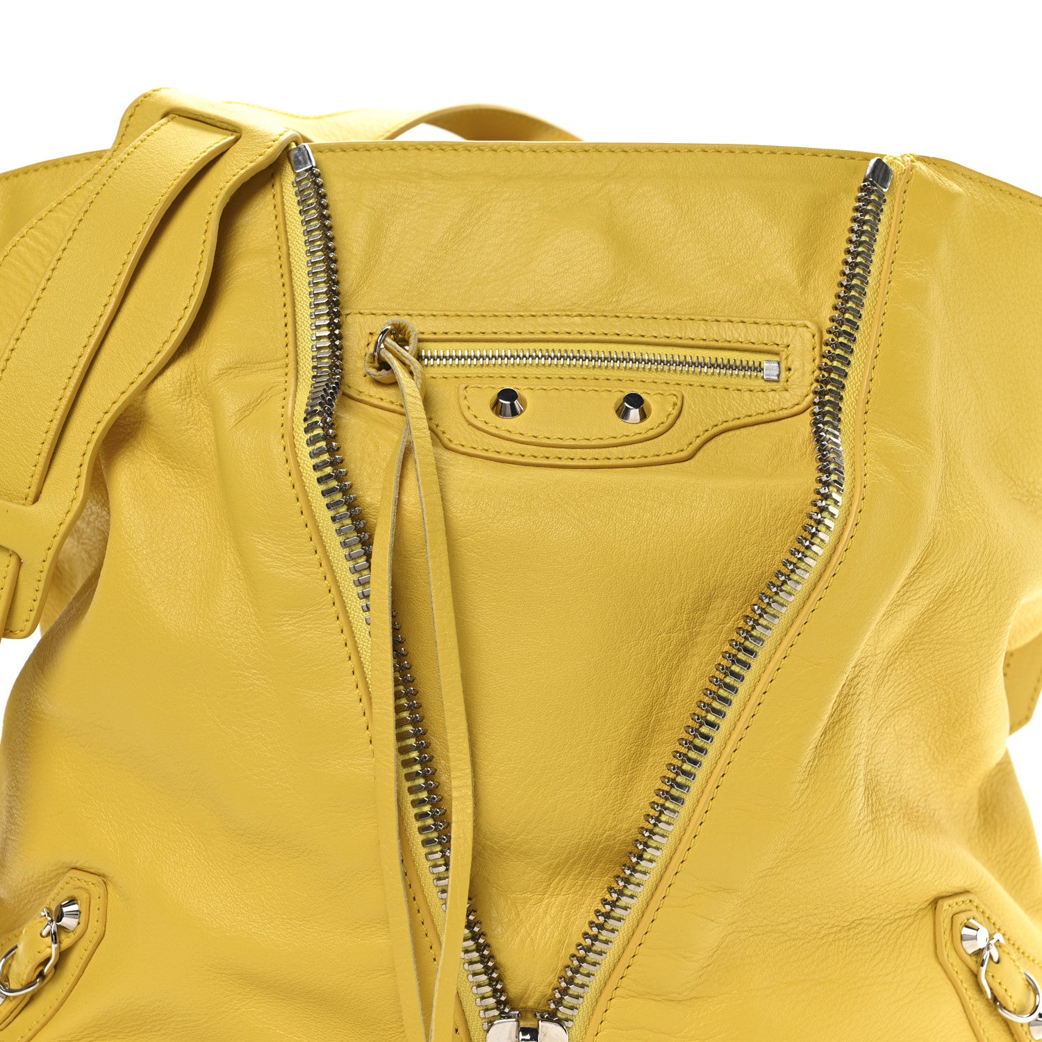 Balenciaga Calfskin Papier Drop Jaune Citronnade 9 of 11