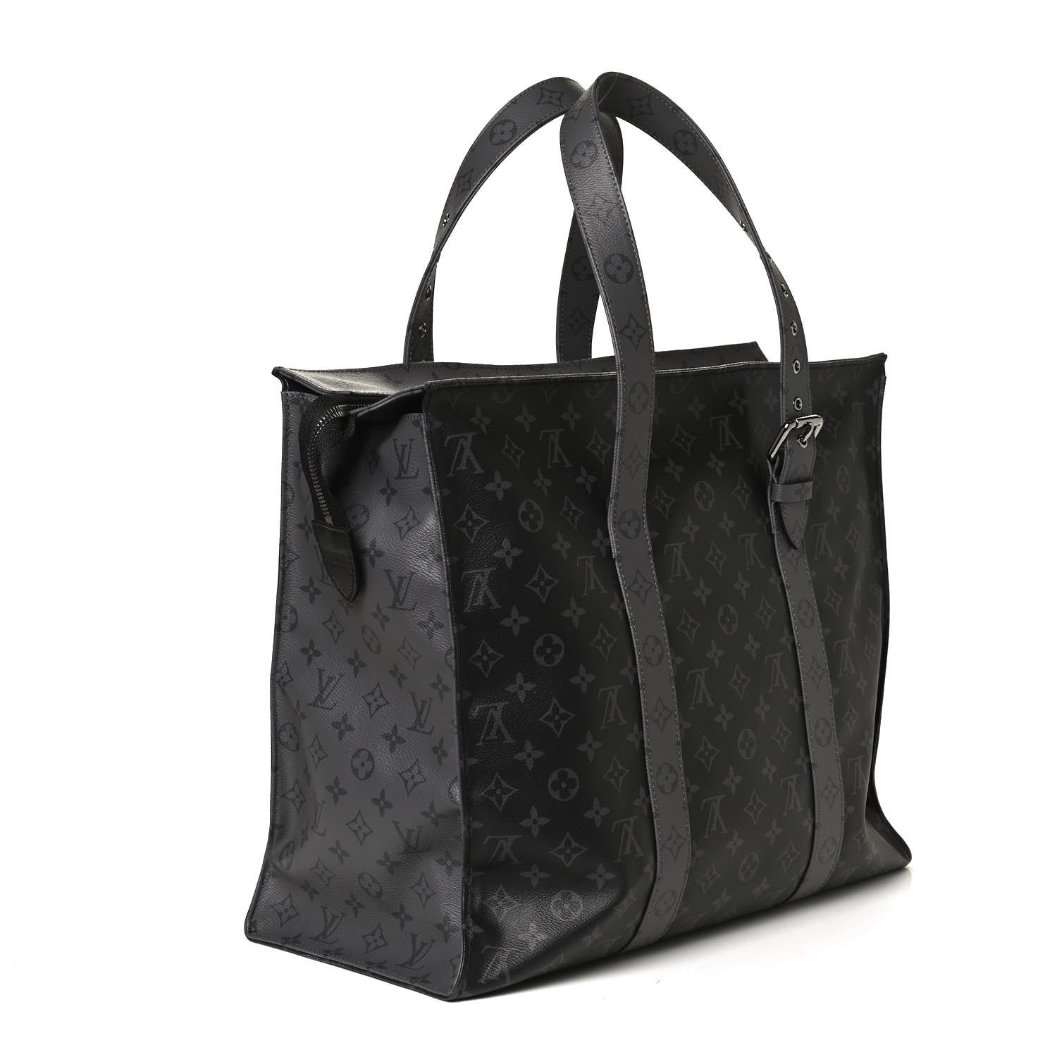 Louis Vuitton Monogram Eclipse Cabas Zippe GM Black 3 of 14