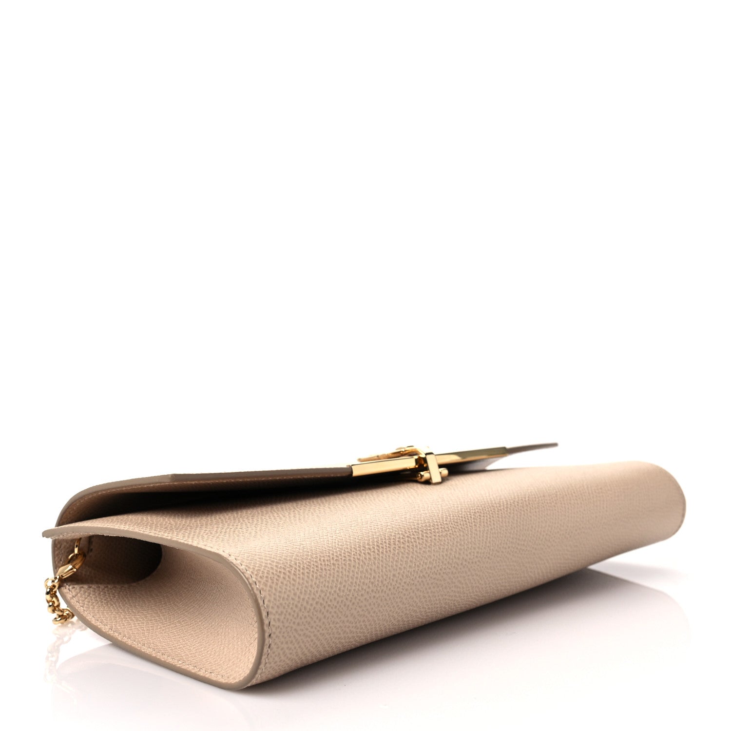 Salvatore Ferragamo Hammered Calfskin Gancini Icona Mini Bag Macadamia 3 of 8