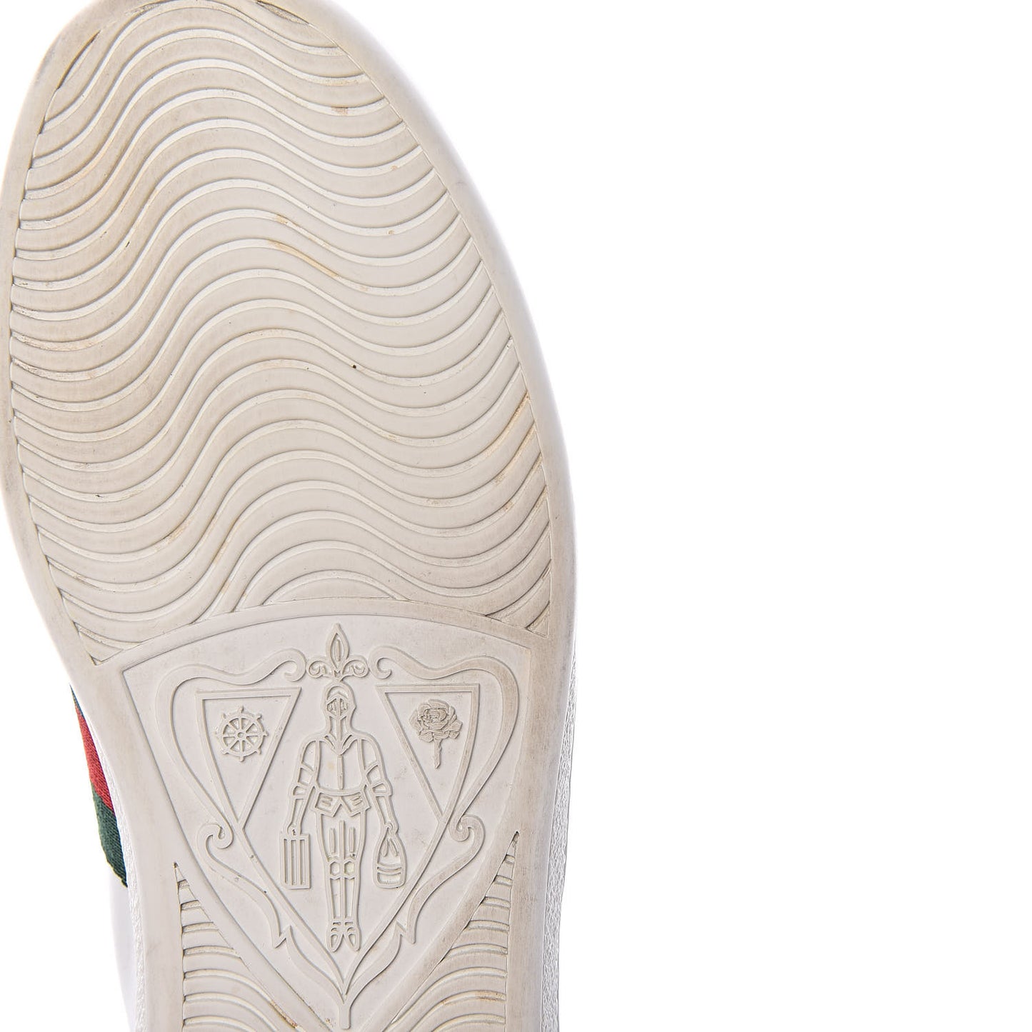 Calfskin Ayers Bee Embroidered Womens Ace Sneakers 37 White Green