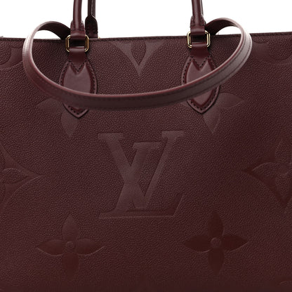 Louis Vuitton Empreinte Monogram Giant Onthego MM Wine 7 of 9