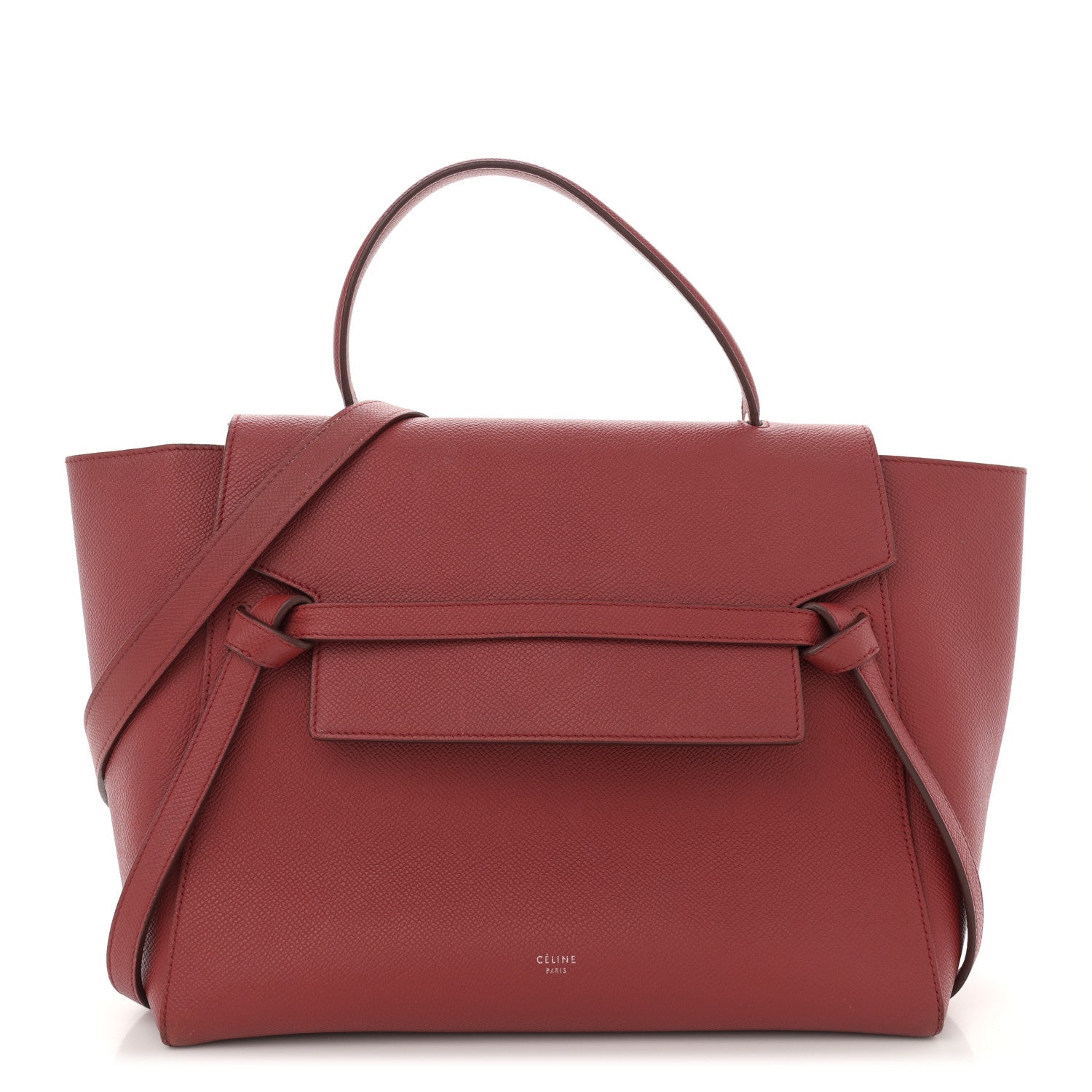 Celine Grained Calfskin Mini Belt Bag Rust 1 of 16