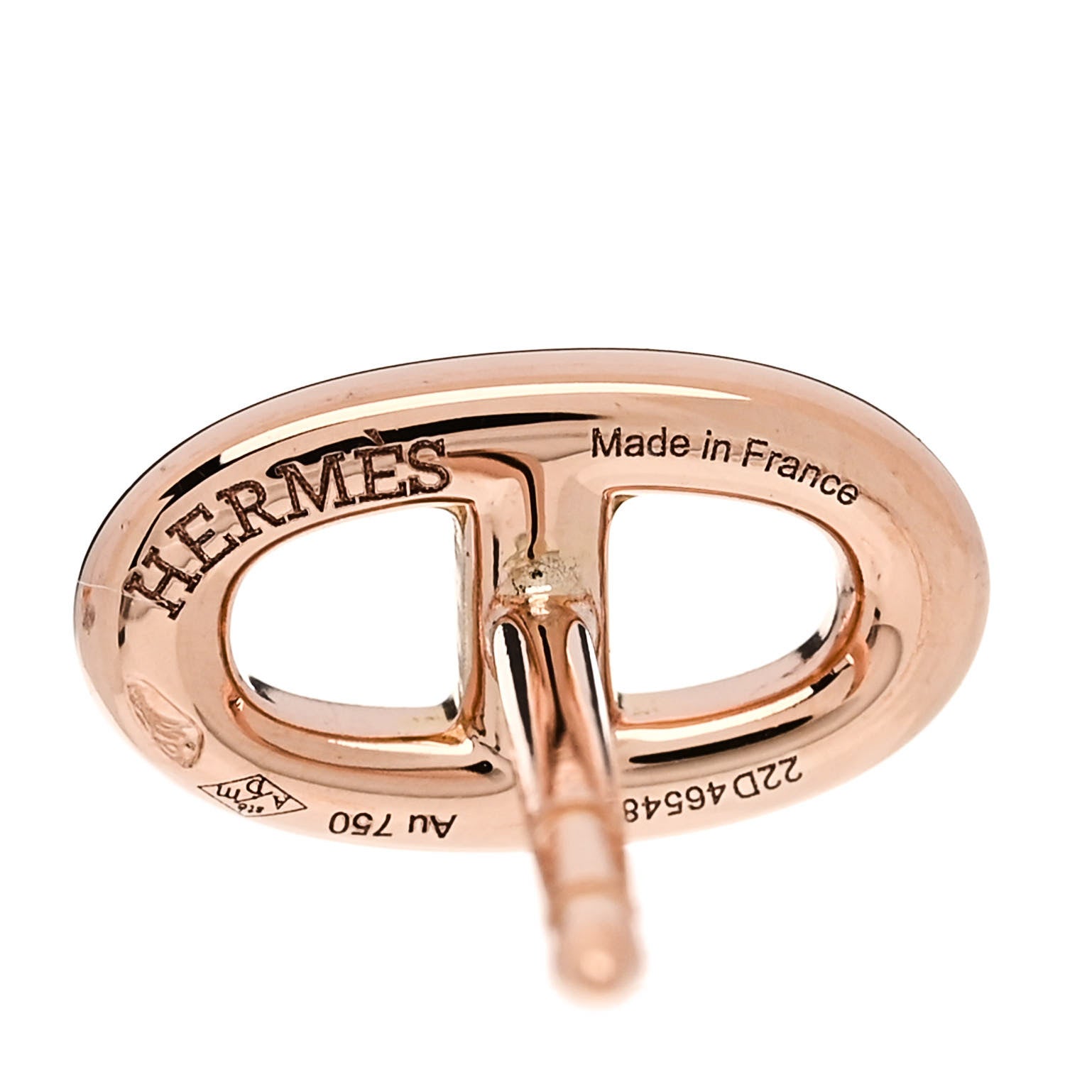 Hermes 18K Rose Gold TPM Farandole Stud Earrings 4 of 5