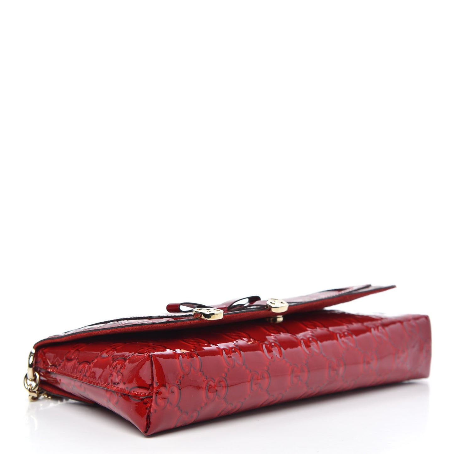 Patent Guccissima Mini Mayfair Bag Red