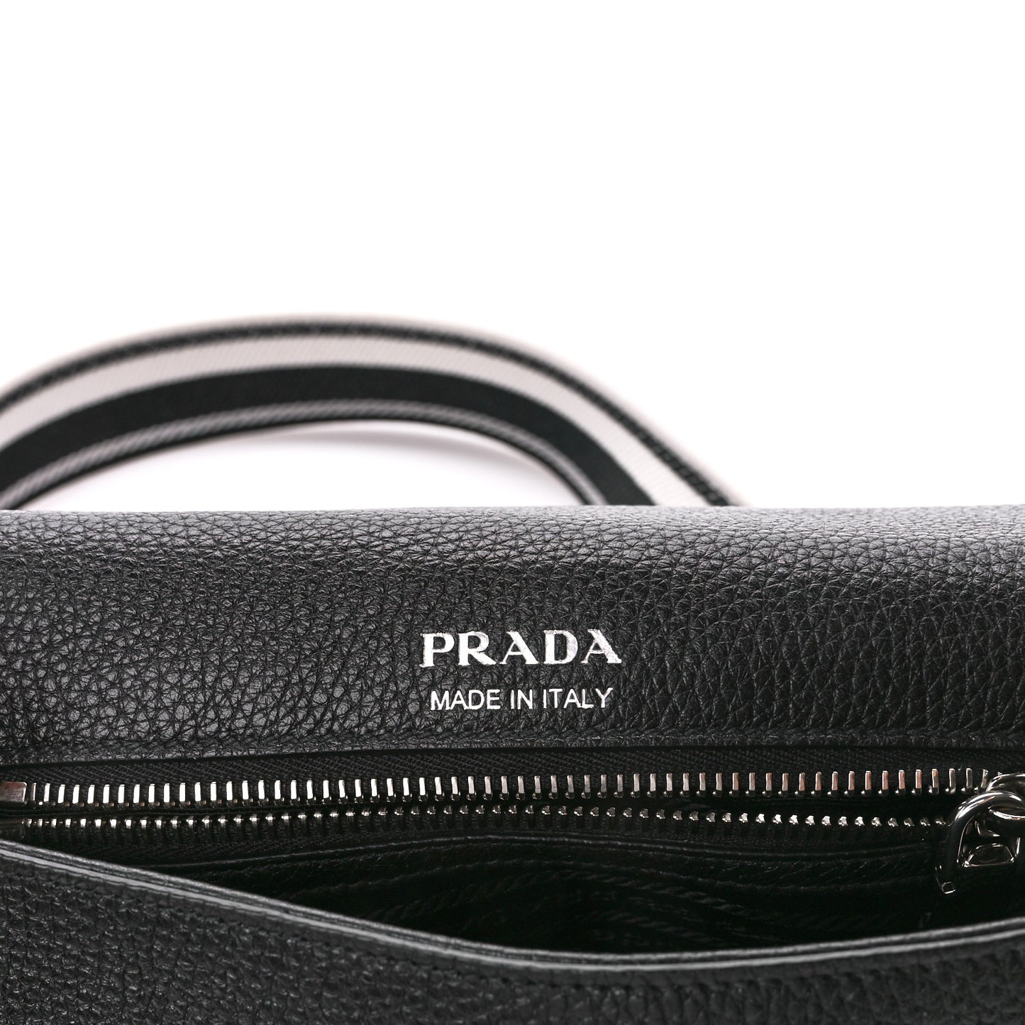 Vitello Daino Soft Flap Crossbody Black