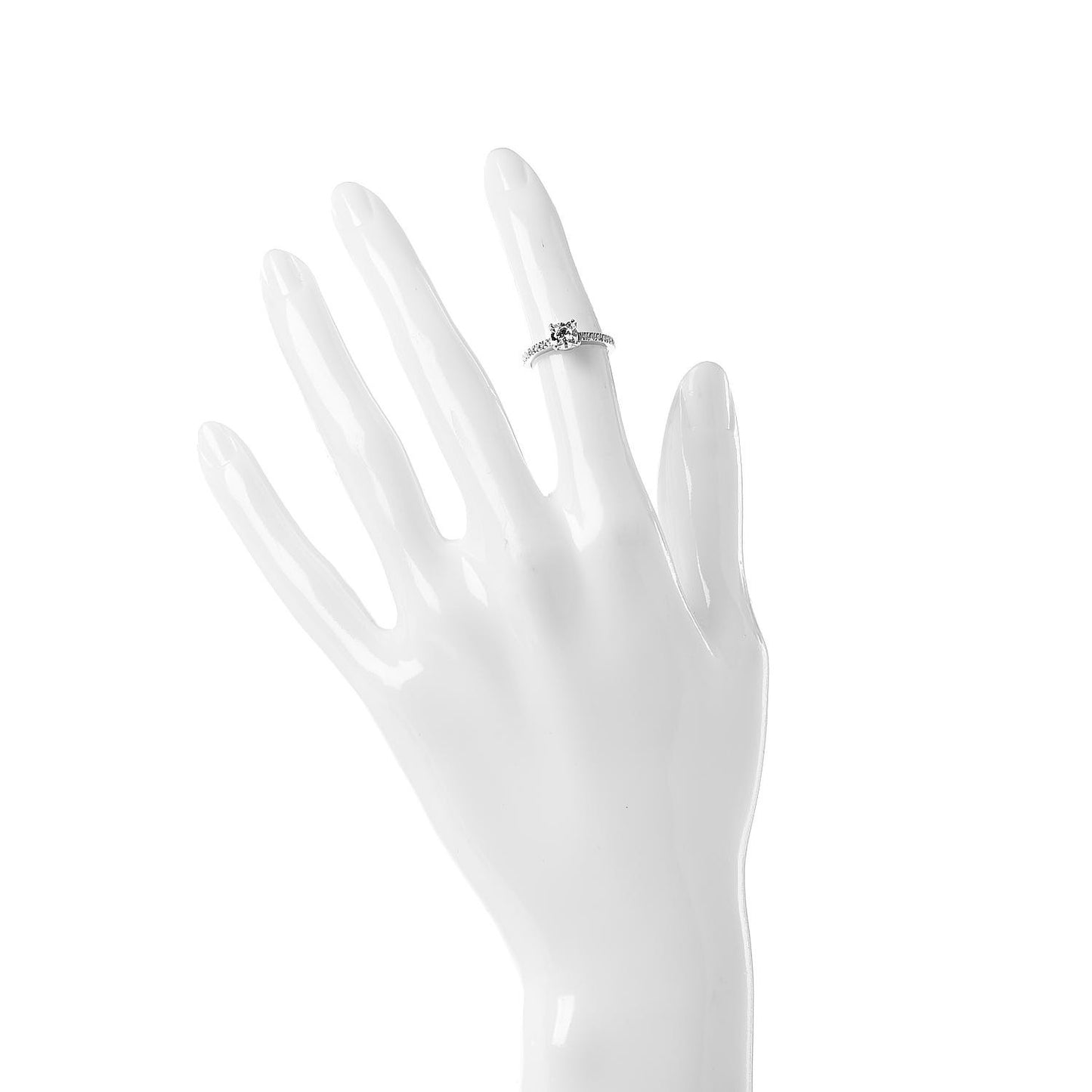 Platinum Diamond .59ct Engagement Ring 47 4
