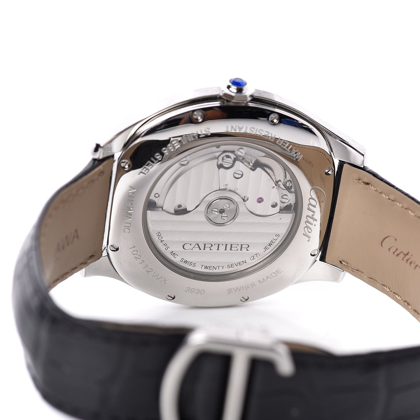 Stainless Steel Alligator 41mm Drive De Automatic Watch Black