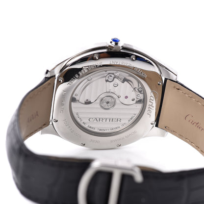 Cartier Stainless Steel Alligator 41mm Drive De Automatic Watch Black 4 of 8