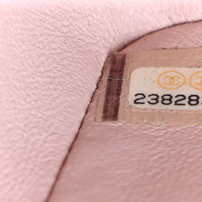 Chanel Calfskin Chevron Quilted Mini Rectangular Flap Light Pink 9 of 9