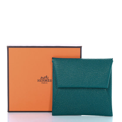 Hermes Chevre Mysore Bastia Coin Purse Vert Bosphore 6 of 6
