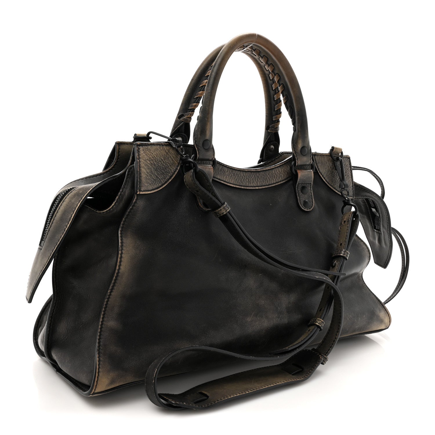 Balenciaga Used Calfskin Rust Hardware Neo Classic City Black 3 of 13