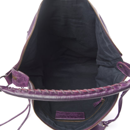 Balenciaga Agneau Classic Hardware Day Hobo Raisin 4 of 9