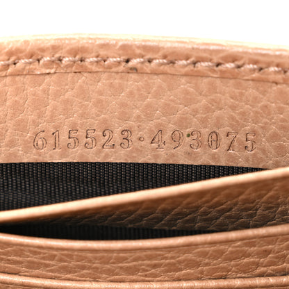Gucci Dollar Calfskin Interlocking G Chain Wallet Camelia 7 of 11