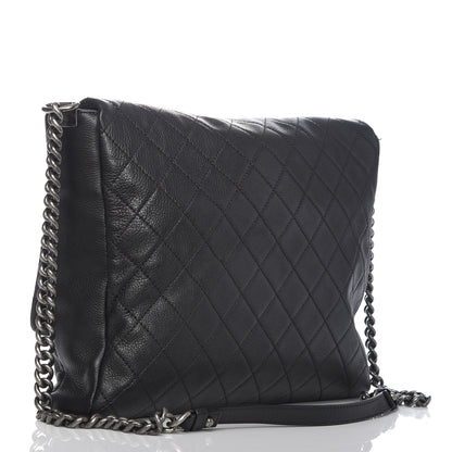 Chanel Calfskin Quilted Couture Messenger Black 3 of 11