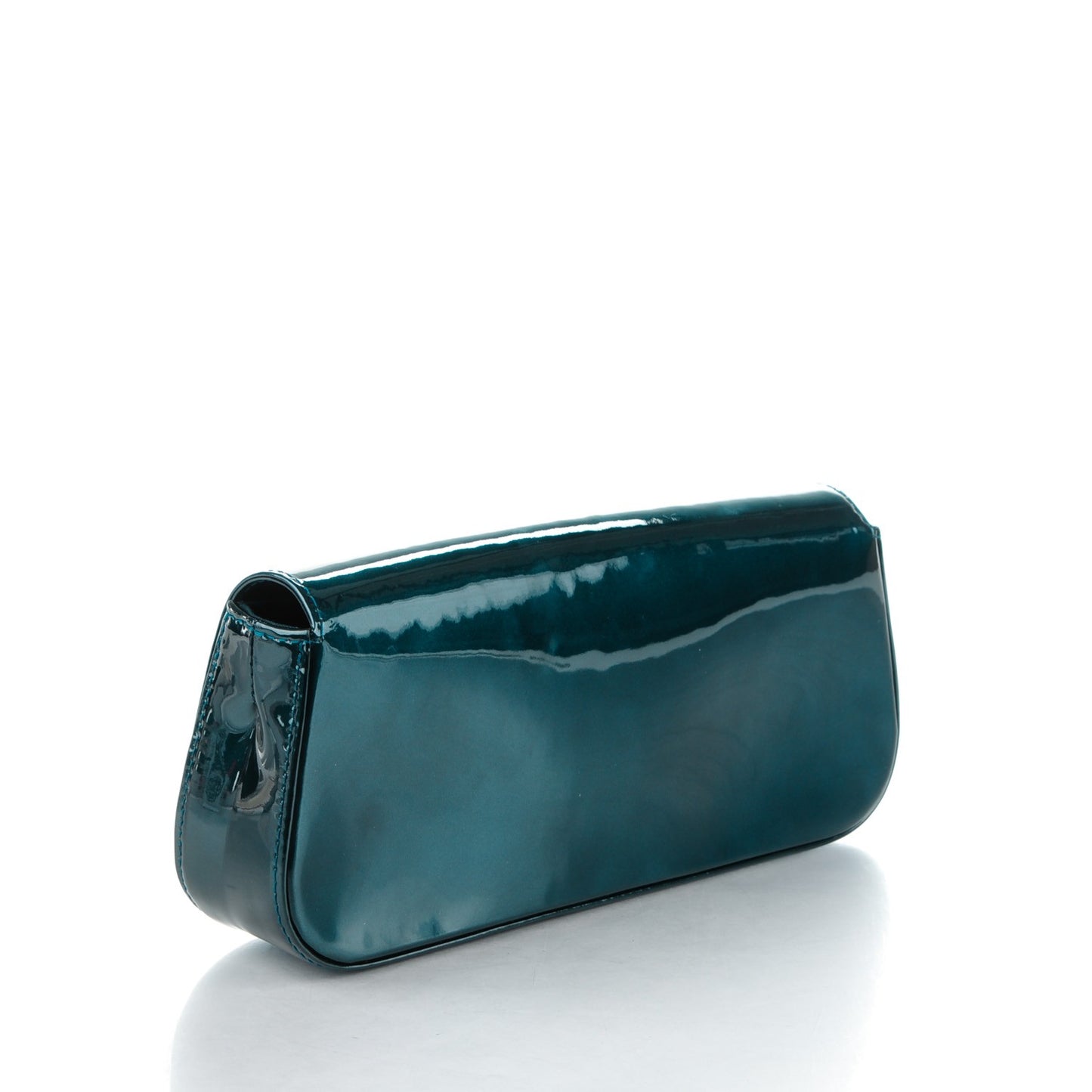 Patent Sobe Clutch Blue Nuit