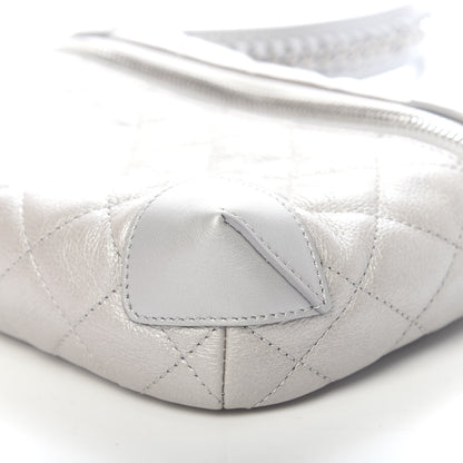 Chanel Metallic Calfskin Camera Case Silver 9 of 10