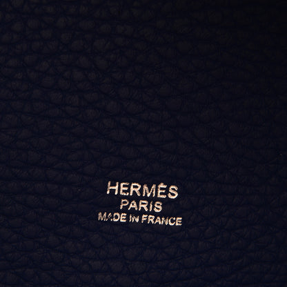Hermes Taurillon Clemence Picotin Lock 26 GM Bleu Electrique 16 of 17