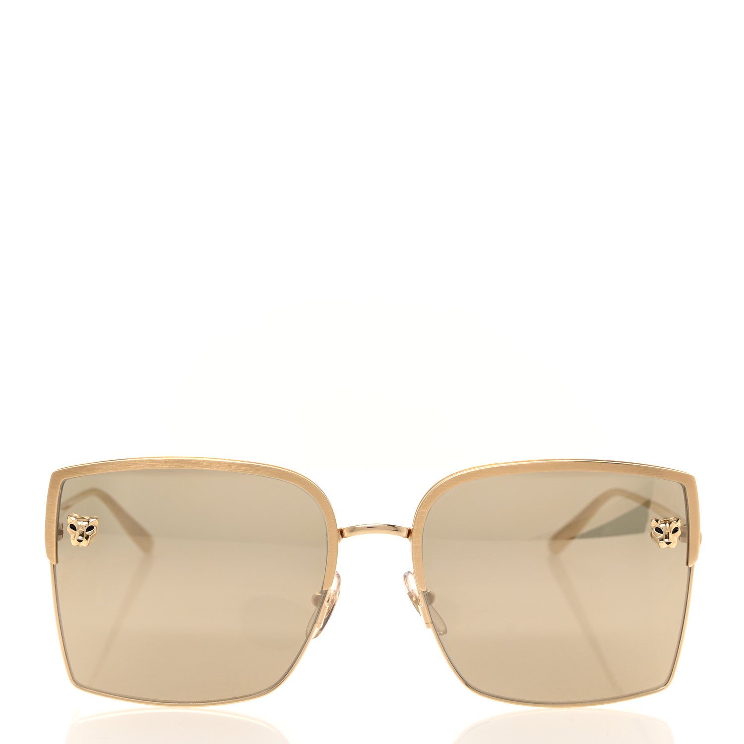 Cartier Panthere De Cartier Square Sunglasses Gold 2 of 8