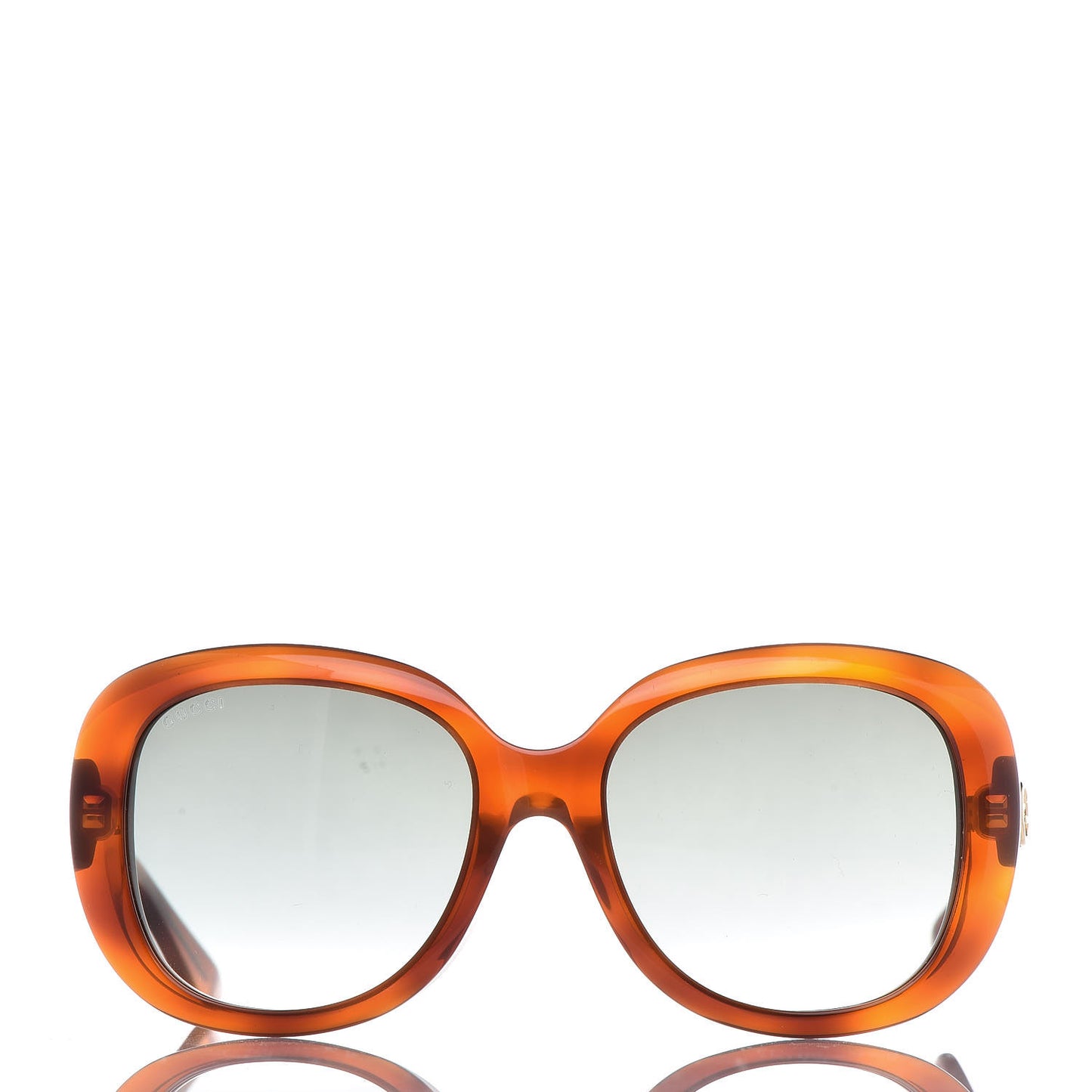 Round Sunglasses GG0140SA Avana Green