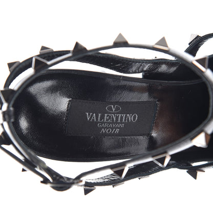 Valentino Garavani Nappa Rockstud Ankle Strap Pumps 38.5 Black 7 of 8